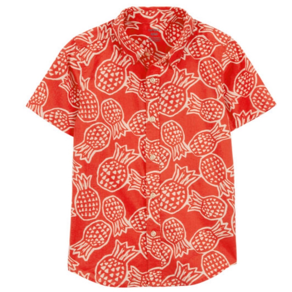 Carter’s Boys Pineapples Button Front Shirt